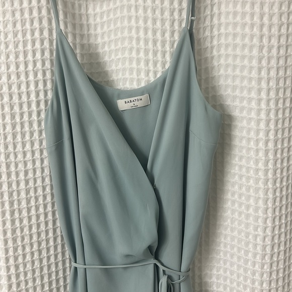 Aritzia Babaton Wrap Dress Light Blue Size Small - Picture 5 of 8